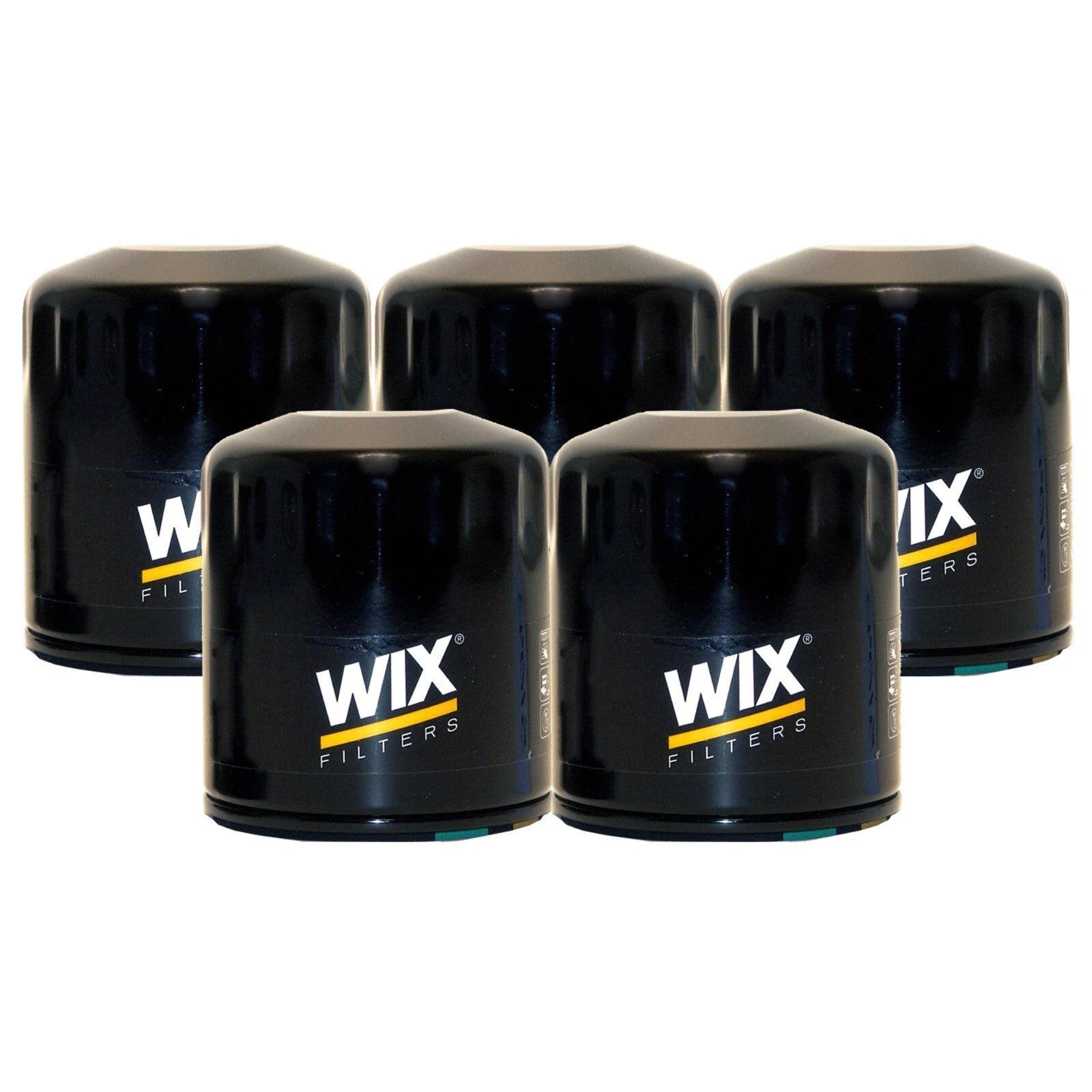 Set of 5 Engine Oil Filters for Buick, Cadillac, Chevy, GMC, Isuzu, Pontiac, Saab