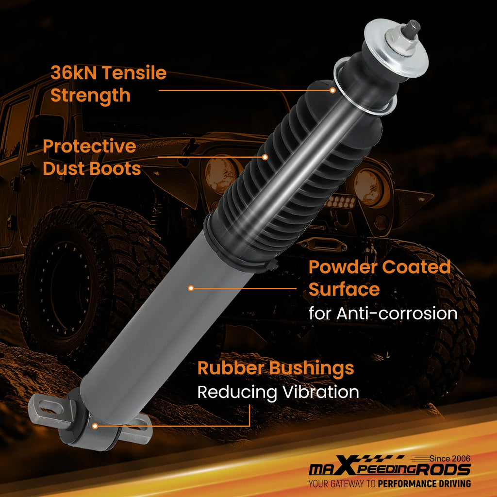 Pair Lowering Front Shocks for Silverado Sierra (1999-2006) 2WD 2"-5" Drop