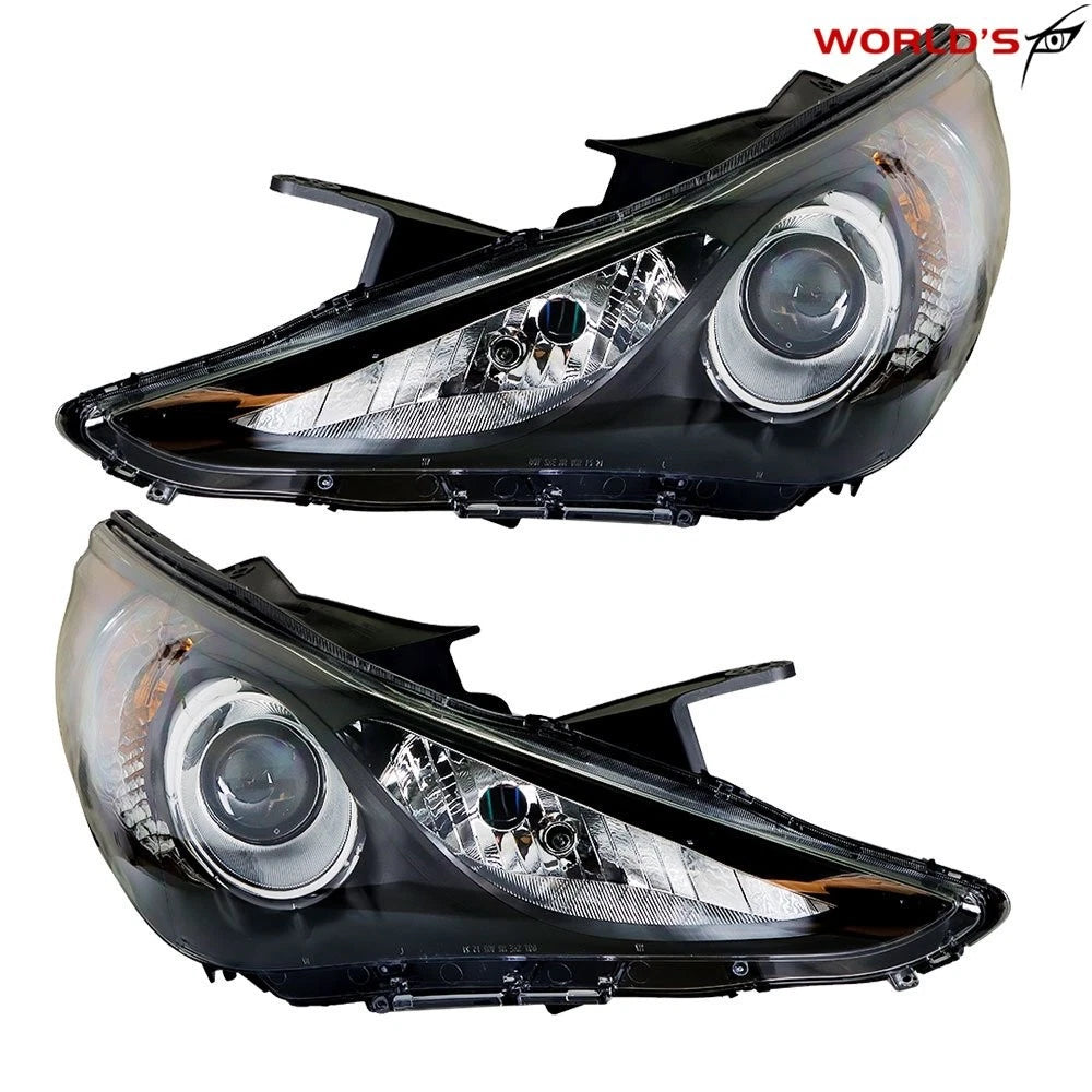 Black Amber Corner Headlights for Hyundai Sonata (2011–2014)