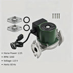 Water Circulator Pump 008-SF6 for Taco (115V 1/25 HP 60HZ 0.84A 125 PSI)