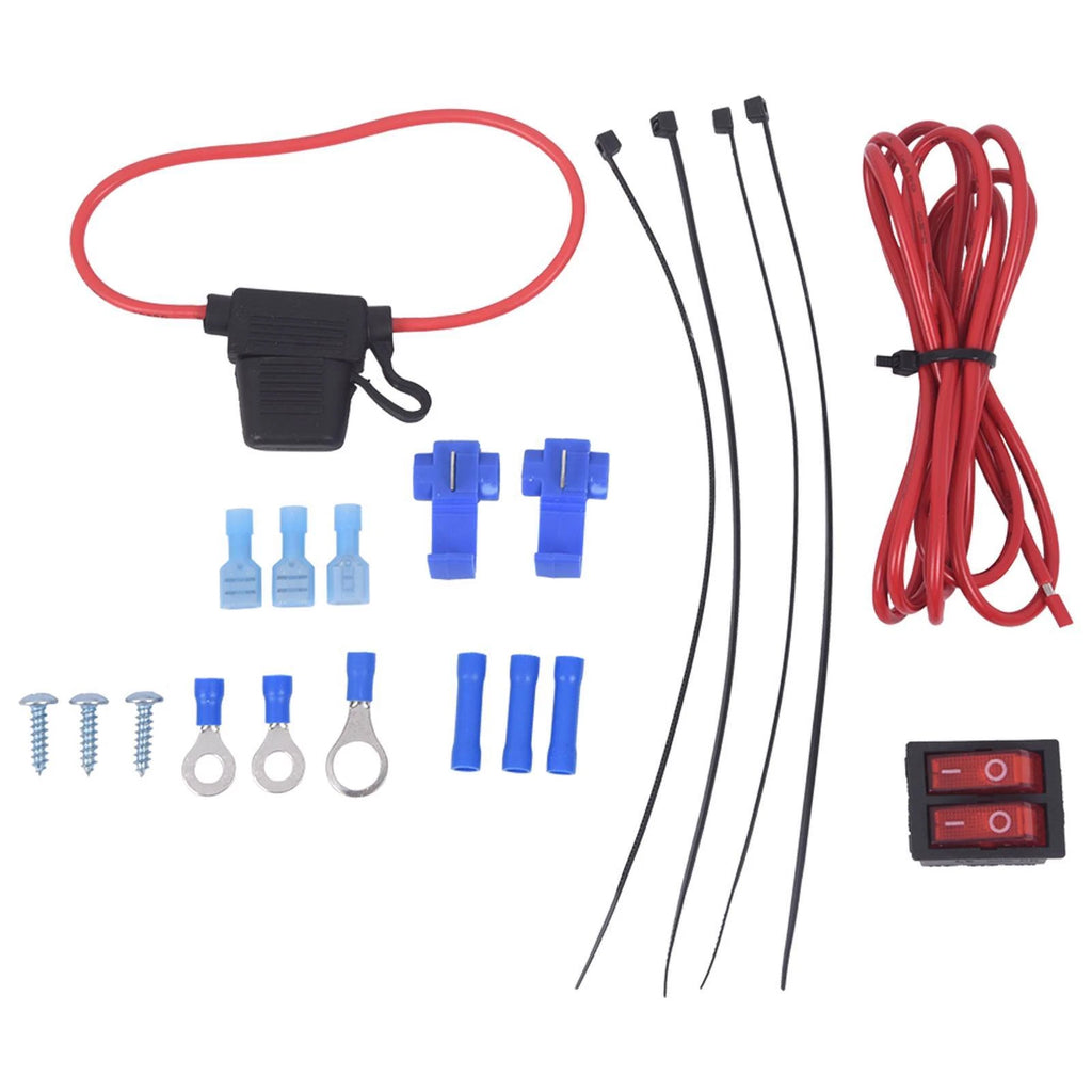 Dual Electric Radiator Cooling Fan Kit for Universal Applications (12V)