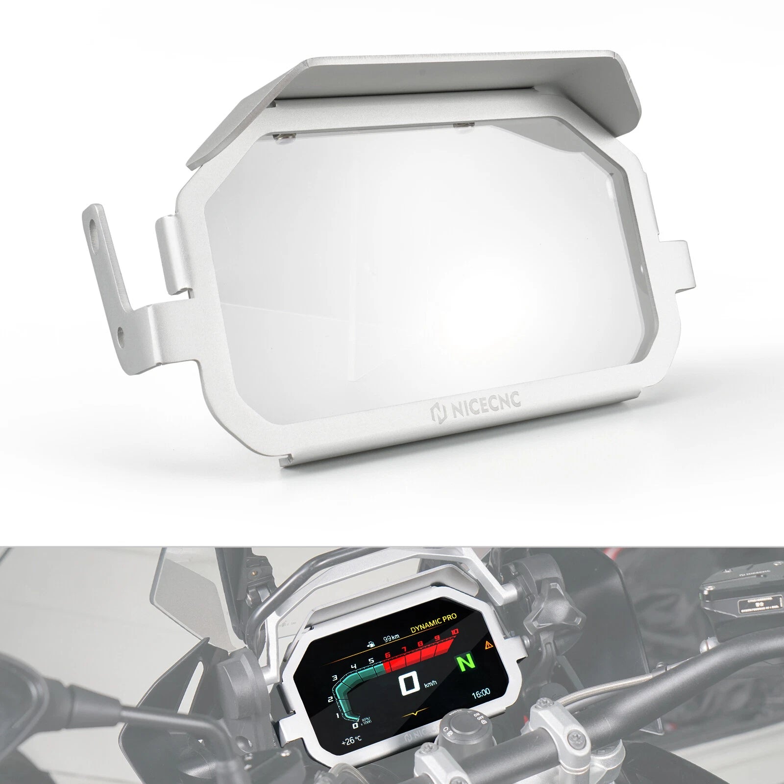 Display Screen Locking Frame Kit for BMW R1250GS (2018–2023) R1250GS Adventure (2018–2024)
