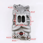 Dual Plane Intake Manifold for SBC Small Block Chevy 350 400 (1956-1986)