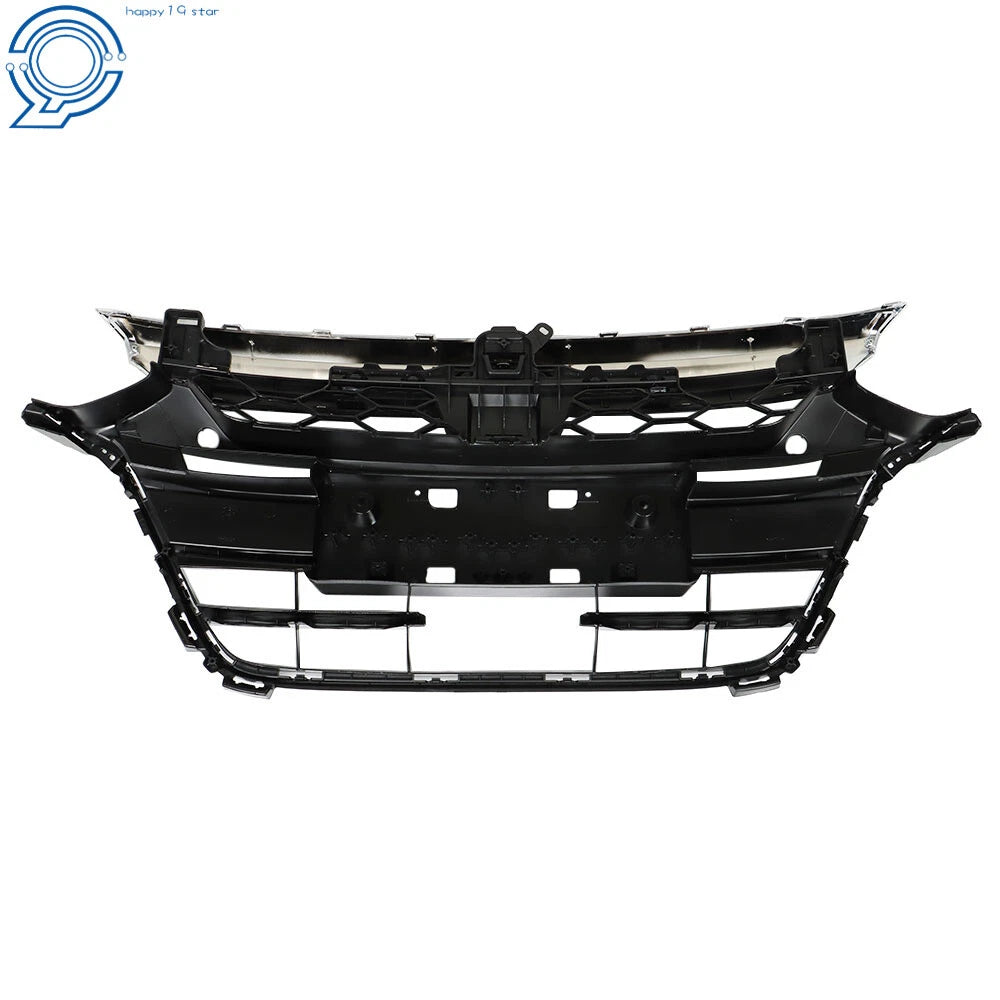 Front Bumper Grille Set for Honda Accord (2018–2019) Chrome Black