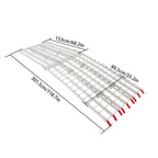 Aluminum Arched Motorcycle Loading Ramp 120" x 38" (1500 lbs Capacity)