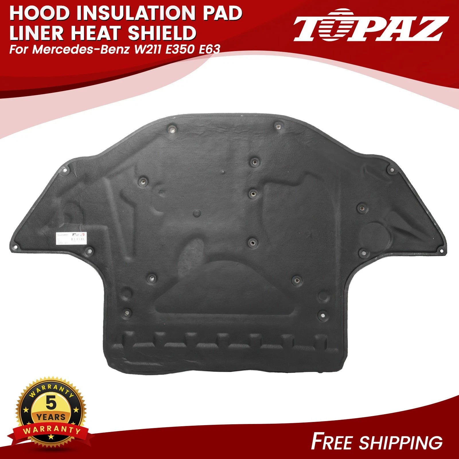 Hood Insulation Pad for Mercedes Benz E350 E63 (2003–2009)