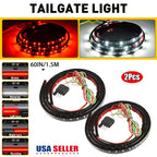 2X 60" Tailgate LED Light Bar for Chevrolet Silverado 1500 