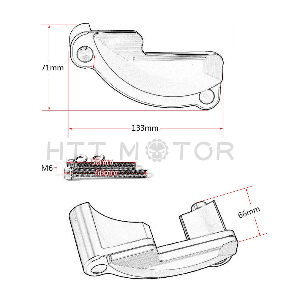 Left Engine Cover Slider Guard Protector for KTM 1290 Super Duke R GT RC8 (2014–2023)