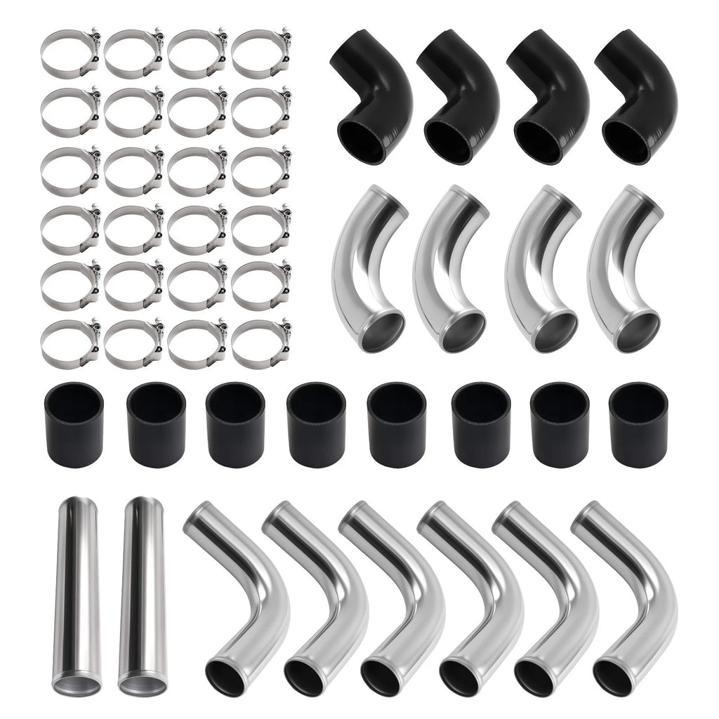 12PCS Intercooler Piping Kit for Universal Fit (2.5")