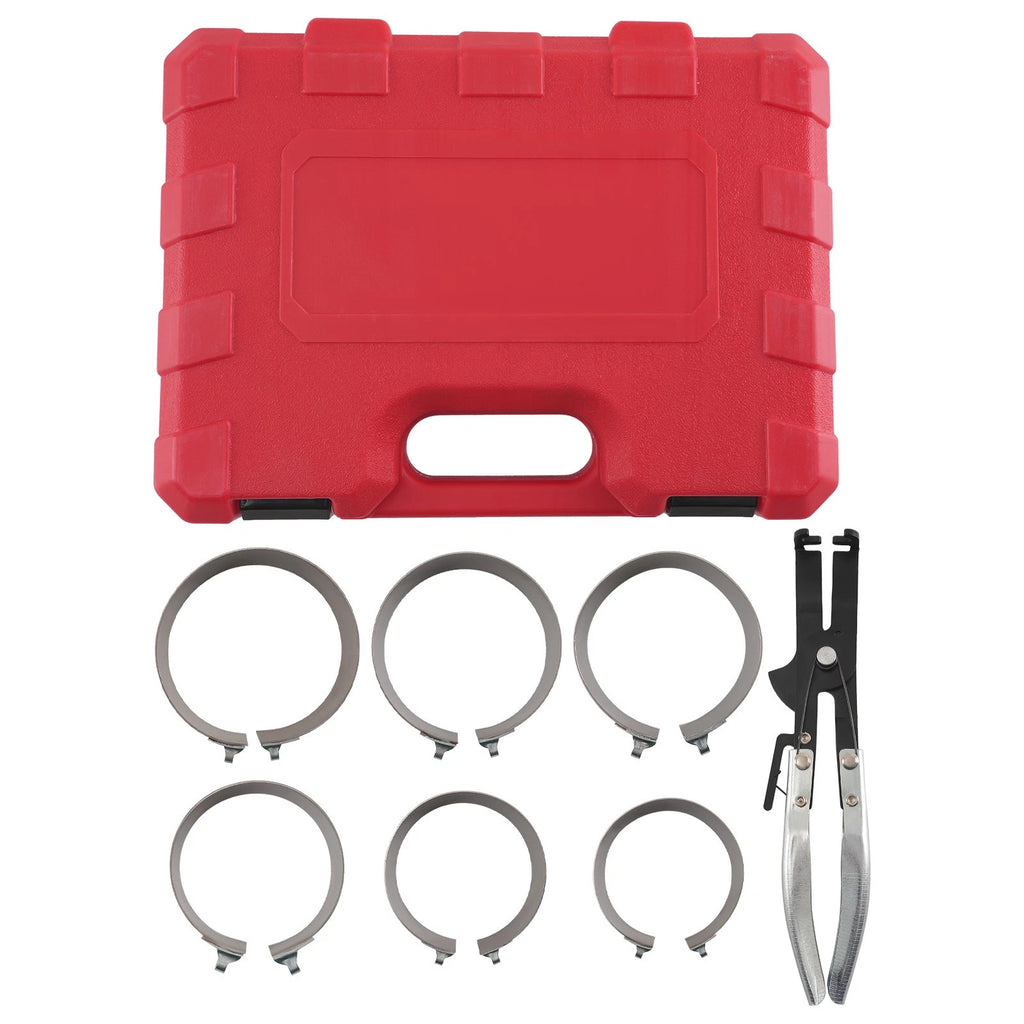 7PC Engine Piston Ring Compressor Tool 73-111mm for Car Service