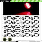 20X Red Eagle Eye Grille Light Signal Fog Lamp for Universal