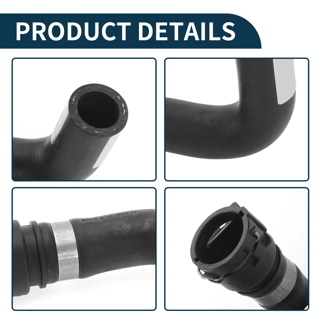 Radiator Hose Heating Water Pipe for Audi A4L (2008–2015) No. 8K0819342K Rubber