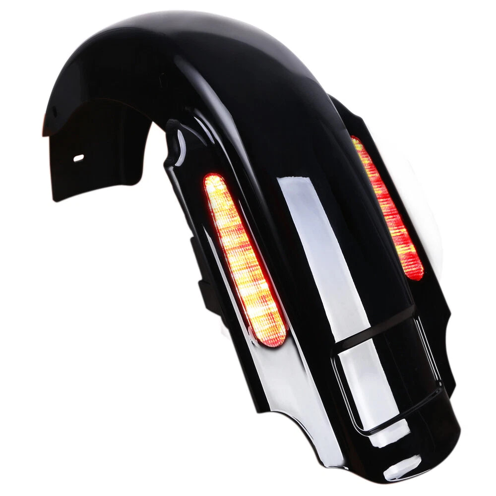 CVO Extended 4" Rear Fender with LED & Wire Harness for Harley Touring (1993–2008)