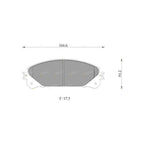 Front Disc Brake Pad Set for Toyota Kluger (2007–2020)