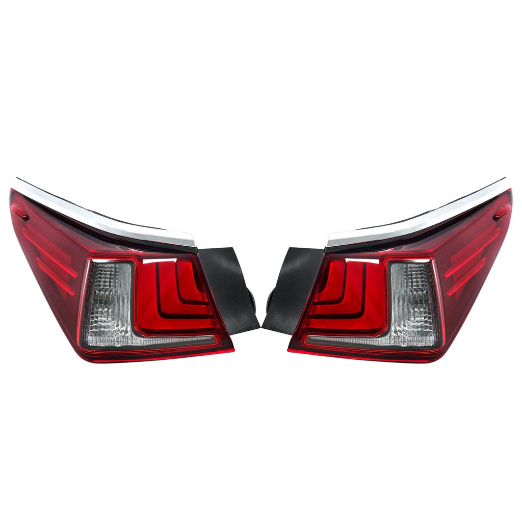 Set of 2 LED Clear Tail Lights for Lexus ES250 ES350 (2019–2021)