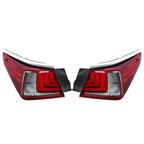 Set of 2 LED Clear Tail Lights for Lexus ES250 ES350 (2019–2021)