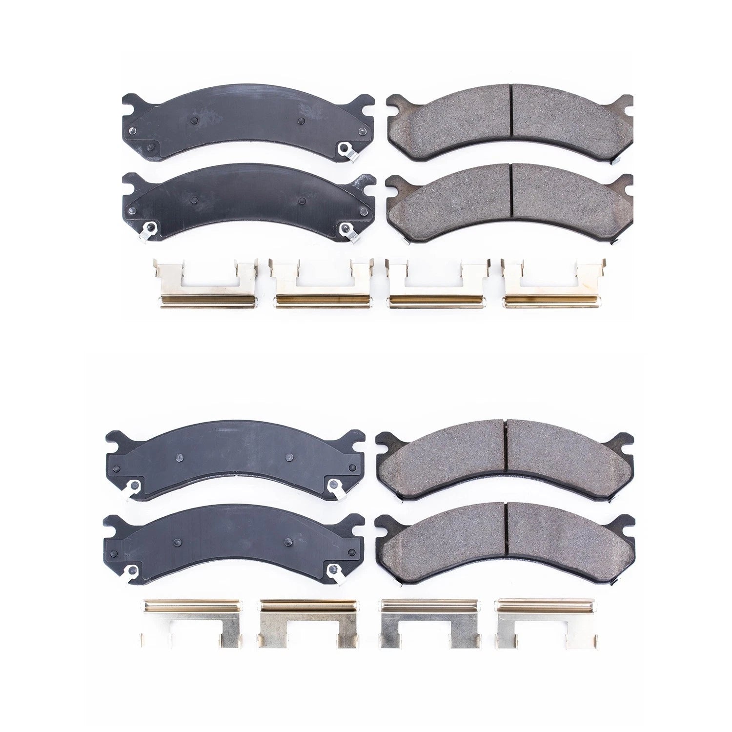 PowerStop Front & Rear Ceramic Disc Brake Pad Kit for Sierra Silverado 3500 HD (2011–2019)