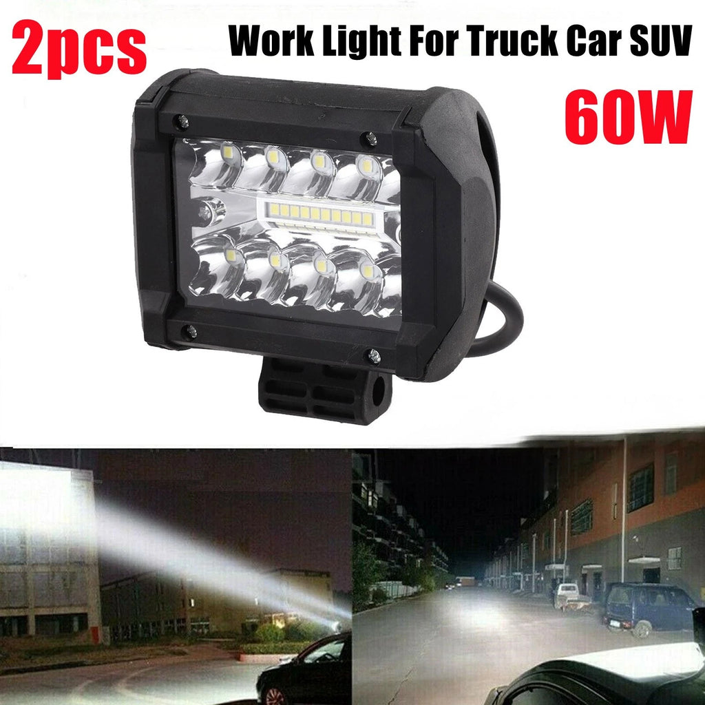 60W LED Work Light Bar for Truck SUV ATV Offroad Vehicle