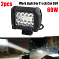 60W LED Work Light Bar for Truck SUV ATV Offroad Vehicle