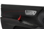 Armrest Door Panel Cover Leather for Toyota Avalon (2013–2018) Red Stitch