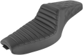 SADDLEMEN Step-Up Seat for Harley Davidson (2014–2023) - Black Tuck-n-Roll