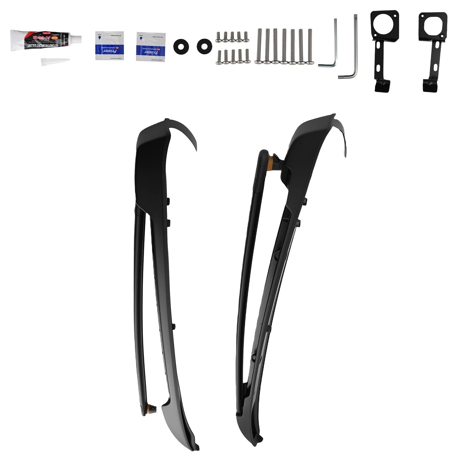 Set of 2 Aluminum Roof Rail Cross Bars for Toyota Tacoma (2005–2023)