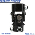 1" to 3/4" DD Black Steering Box U Joint for Universal Fit (All Years)