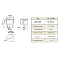 2X 12V Round Rocker Switch ON/OFF 2 Pin SPST for Boats