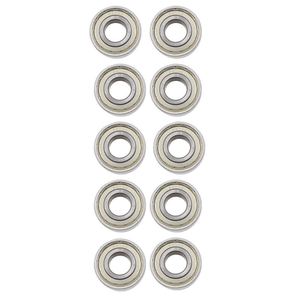 Pack of 10 Ball Bearing 6203-ZZ C3 EMQ 17x40x12mm Double Rubber Seals