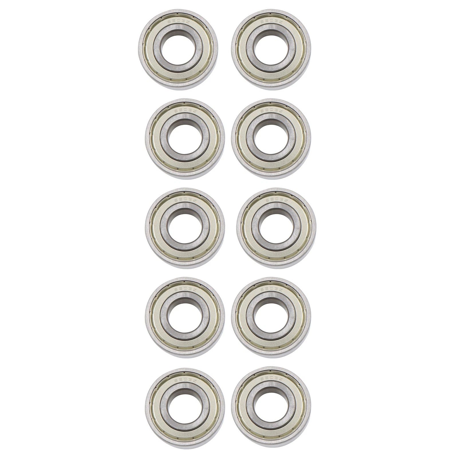 Pack of 10 Ball Bearing 6203-ZZ C3 EMQ 17x40x12mm Double Rubber Seals