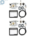 2 Pack Carburetor Kit for Echo CS-3000, CS-341, CS-3400, CS-3450 