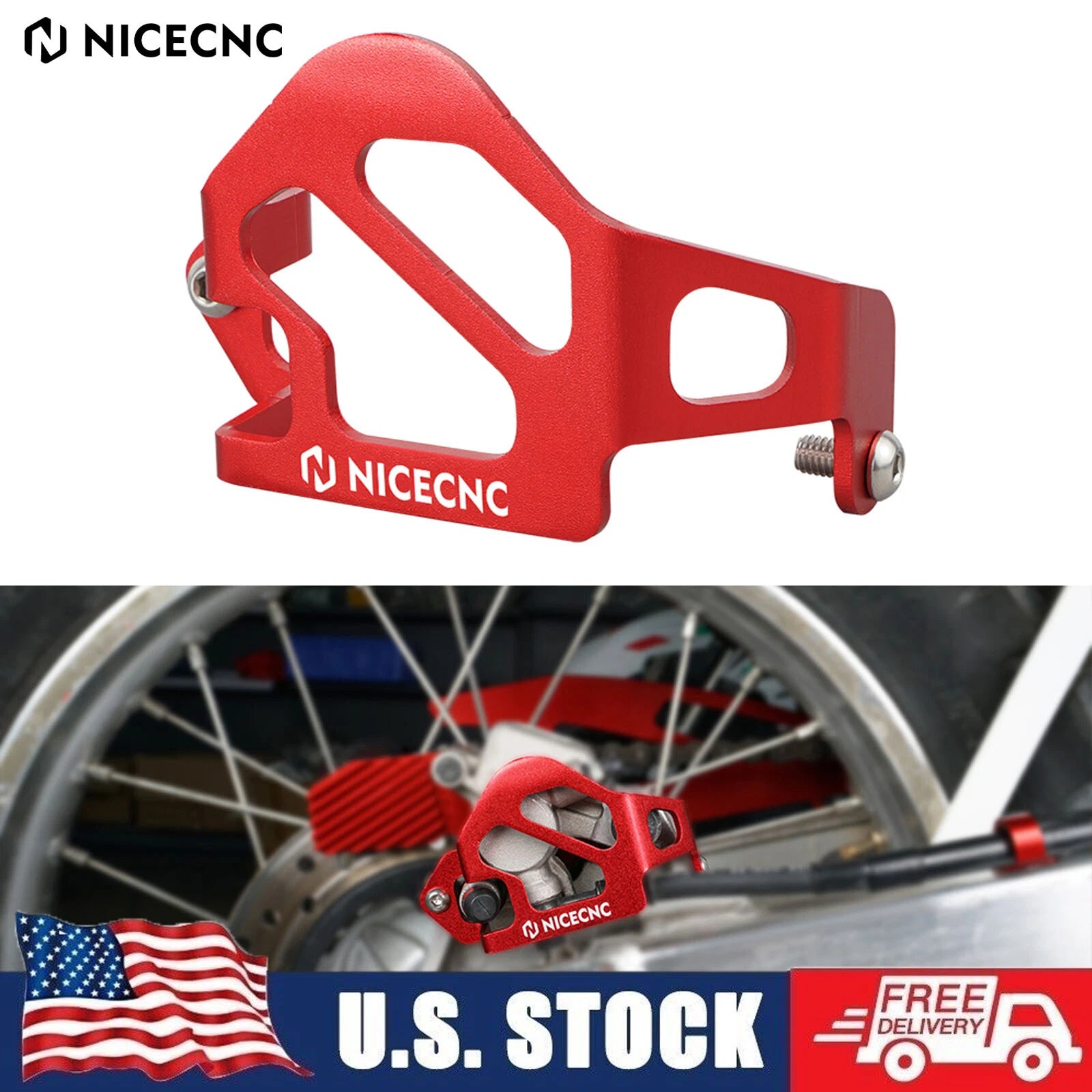 NICECNC Rear Brake Caliper Guard Cover for Honda XR650L (1993–2025)