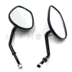 Black Tapered Teardrop Rearview Mirrors for Harley Davidson FLHTC Road King (8mm)