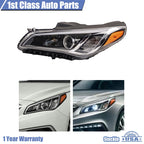 Headlight Assembly for Hyundai Sonata (2015-2017) Halogen Driver Left