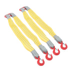 2X Lifting Slings Straps with Hooks for Rigging (3.3FT, 4410lb)