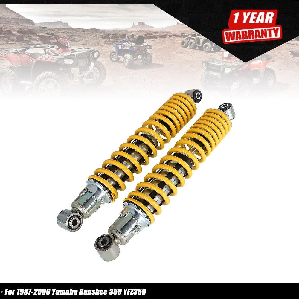 2X Front Shock Absorbers for Yamaha Banshee 350 (1987â2006) Yellow Springs