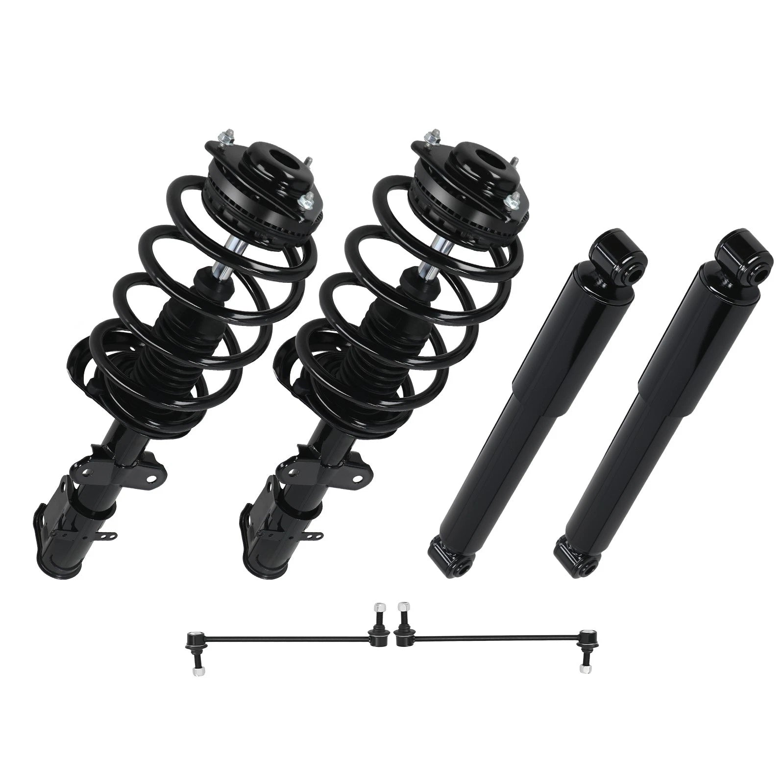 Set of 4 Suspension Struts & Sway Bar Links for Dodge Grand Caravan (2008–2020)