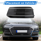 1pc Fog Light Grill for Audi Q5 (2018–2021) No. 80A807679D Black Silver Tone