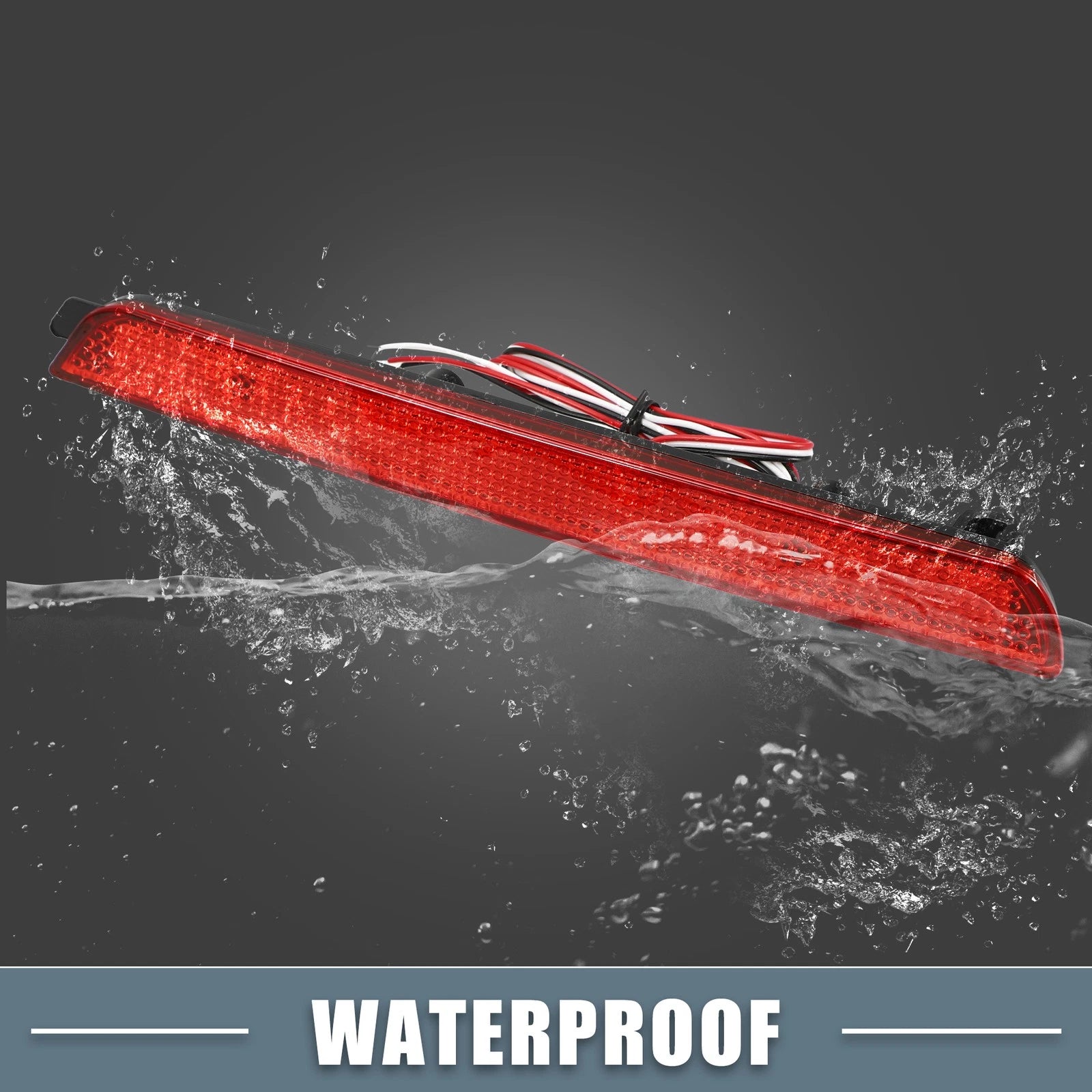 2X Rear Bumper Reflector LED Brake Tail Light BN8R-51-5M0B for Mazda 3 (2005–2009)