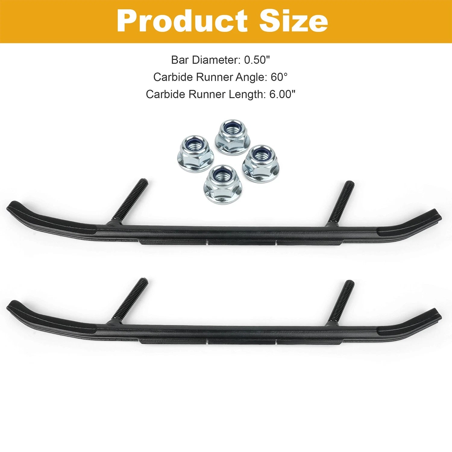 Trail Blazer IV Carbides for Ski-Doo MXZ XRS / X 600 HO SDI (2003–2008)