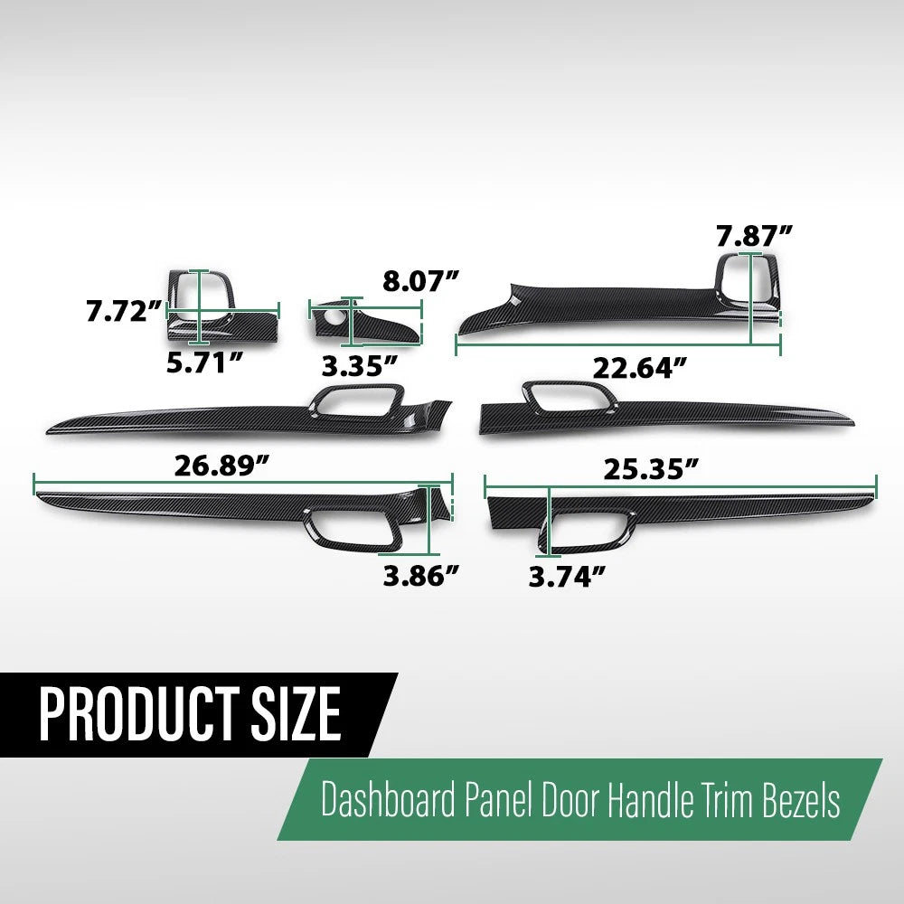 Dashboard Panel & Door Handle Cover Trim for Jeep Grand Cherokee (2011–2020)