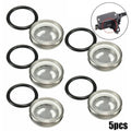 Set of 5 Brake Master Cylinder Reservoir Sight Glass Lens Gaskets for Motorcycle