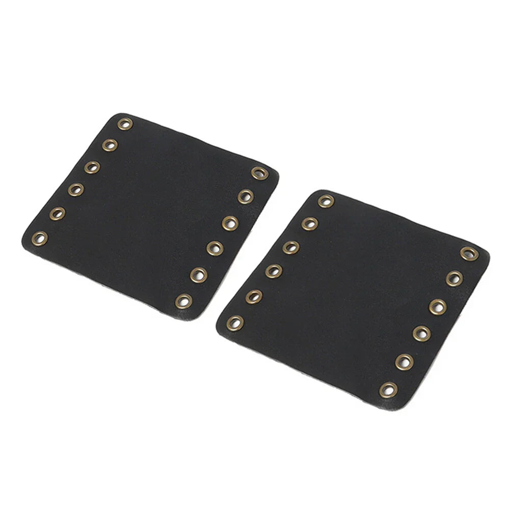 Leather Hand Grips Covers for Harley Cafe Racer (Fits Various Models)
