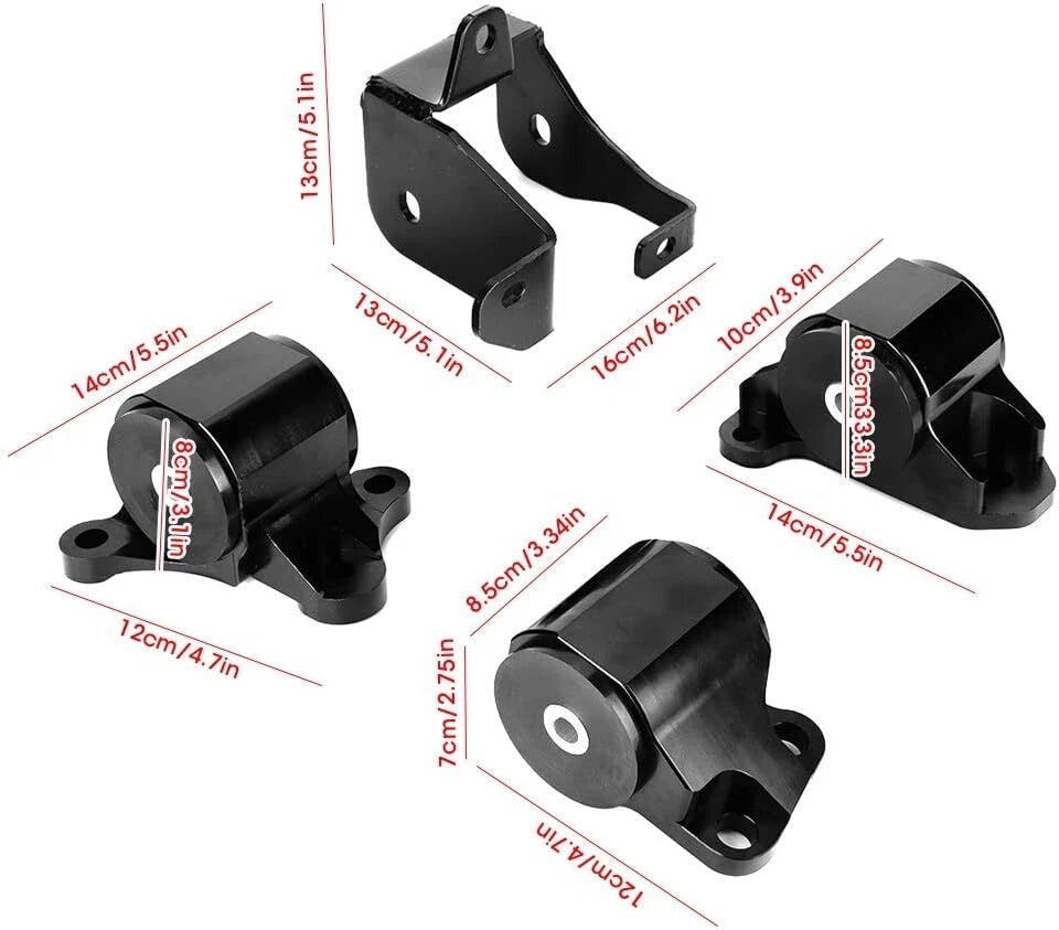 Engine Swap Motor Mount Kit for Honda Civic EK B-Series D-Series (1996–2000)