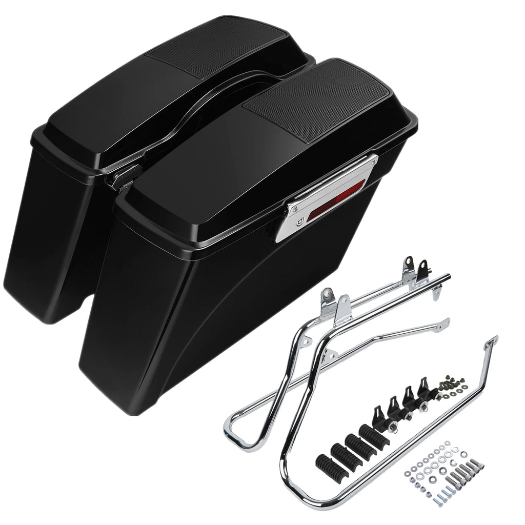 Hard Saddlebag Speaker Lid + Conversion Bracket for Harley Softail (1984–2017)