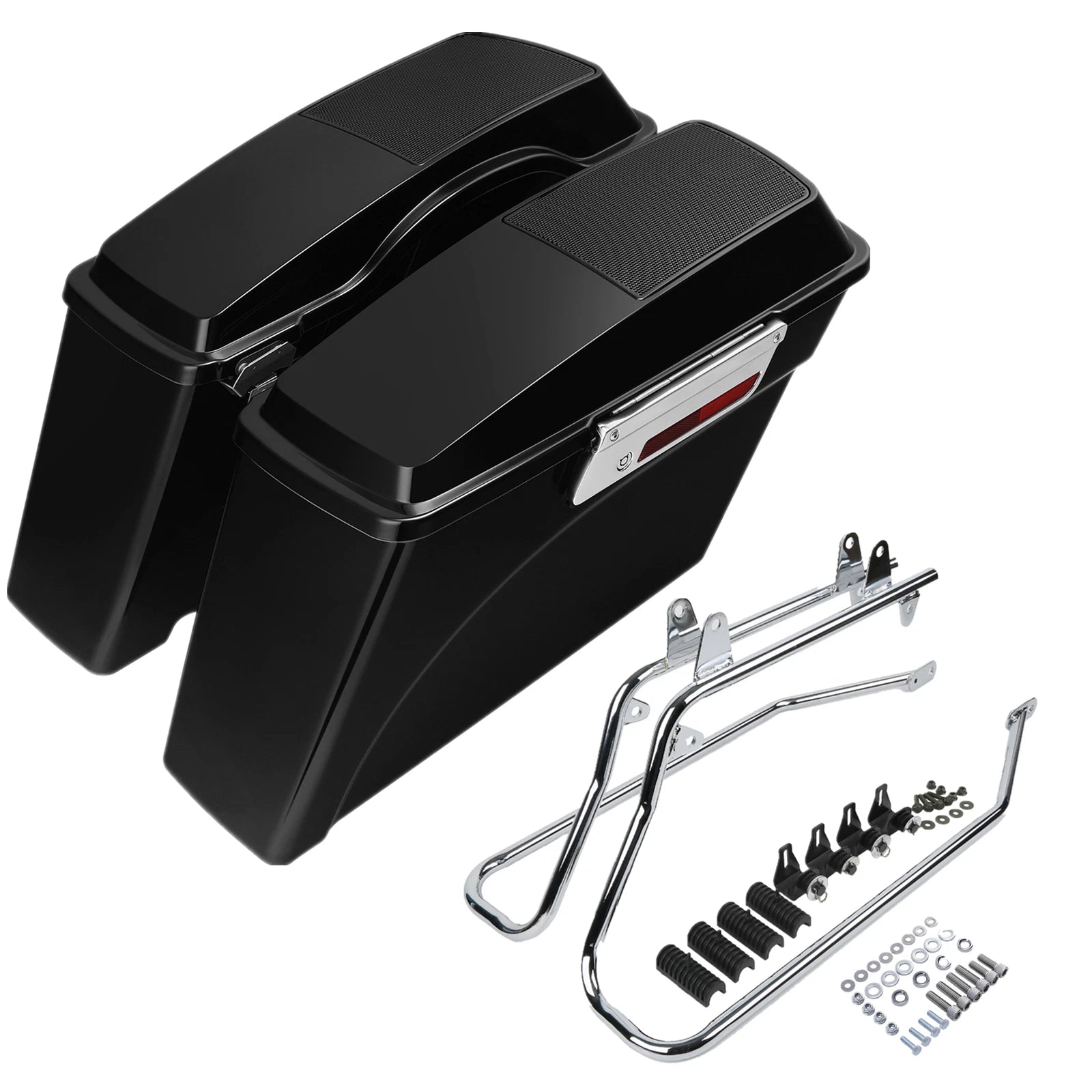 Hard Saddlebag Speaker Lid + Conversion Bracket for Harley Softail (1984–2017)