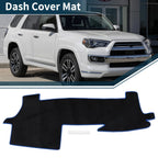 Dashboard Cover Mat for Toyota Mark X (2004–2020) Black Blue Set of 1