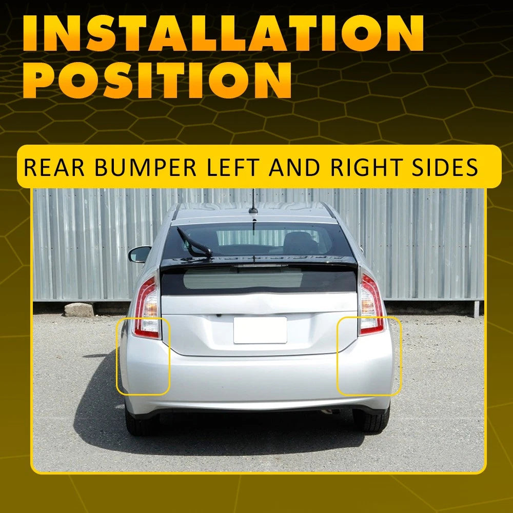 Set of 2 Rear Bumper Retainer Brackets for Toyota Prius (2010–2015)