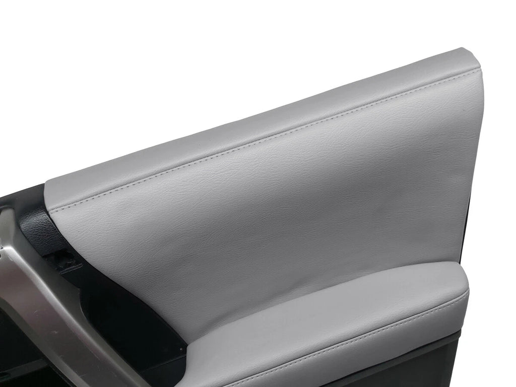 Door Panel Cover Set for Toyota 4Runner (2010–2020) Gray PVC Leather