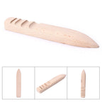 Flat Shape Wood Edge Slicker for Leather Craft DIY Tool